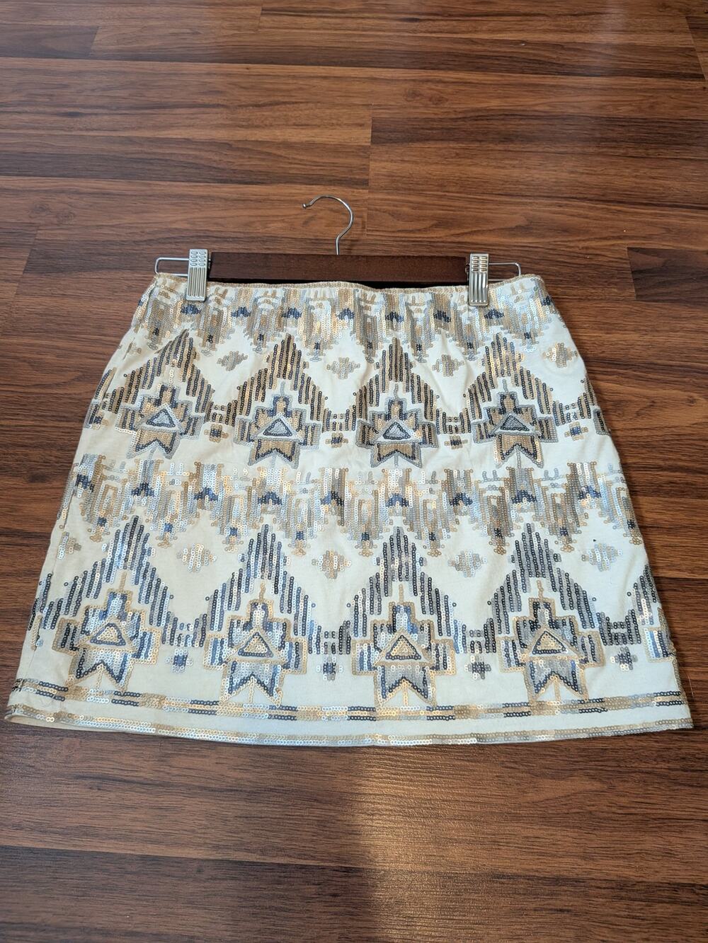 Cowgirl Justice Mixed Metal Sequin Mini Skirt Size Small Coastal Cowgirl